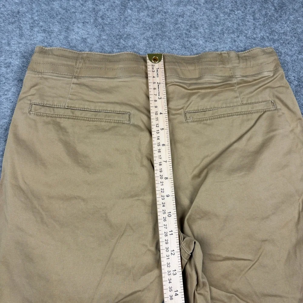 Wrangler Ultra Flex Shorts Mens M Tan Chino Drawstring Adult Casual Outdoors